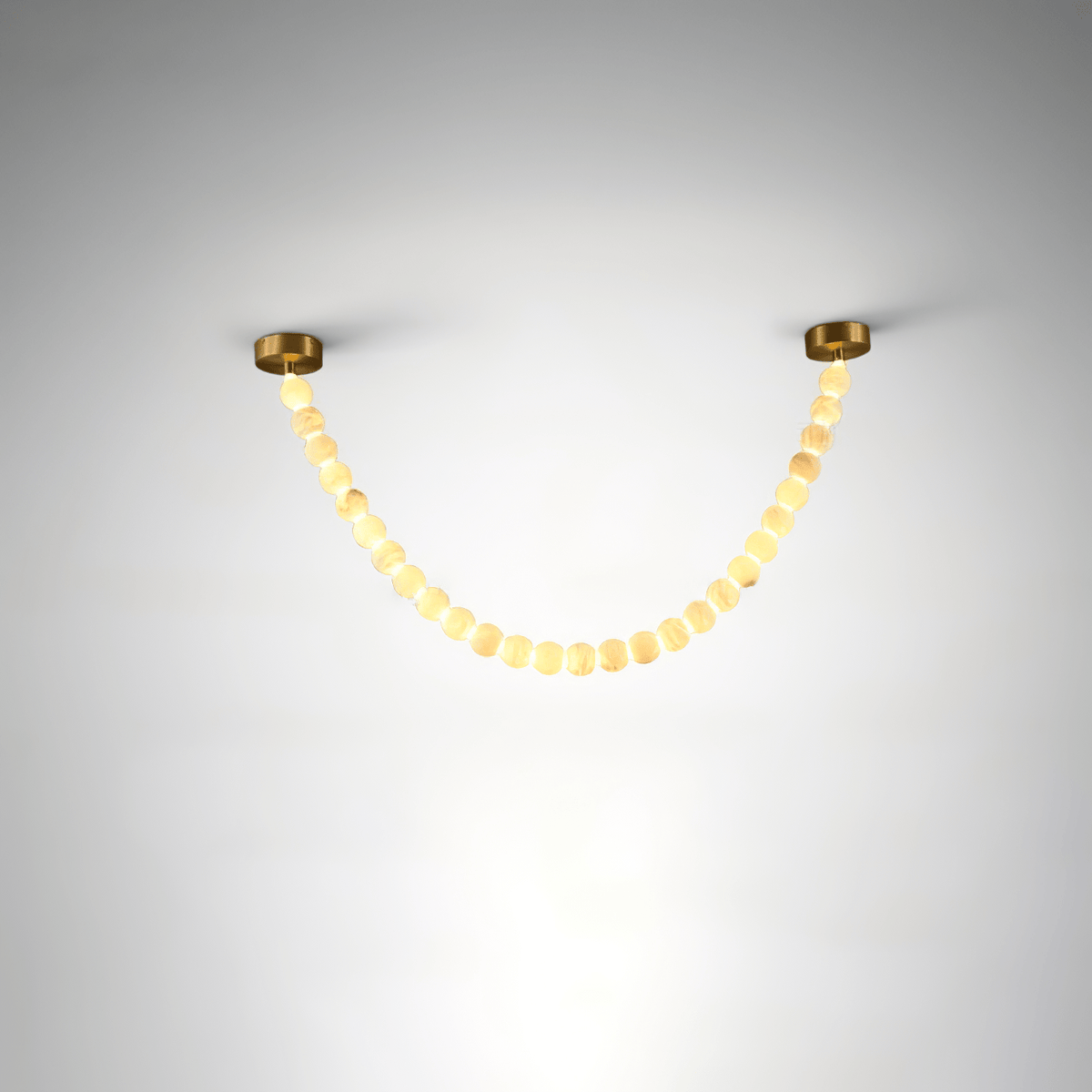 Grempt albast Pearl Necklace Kroonluchter