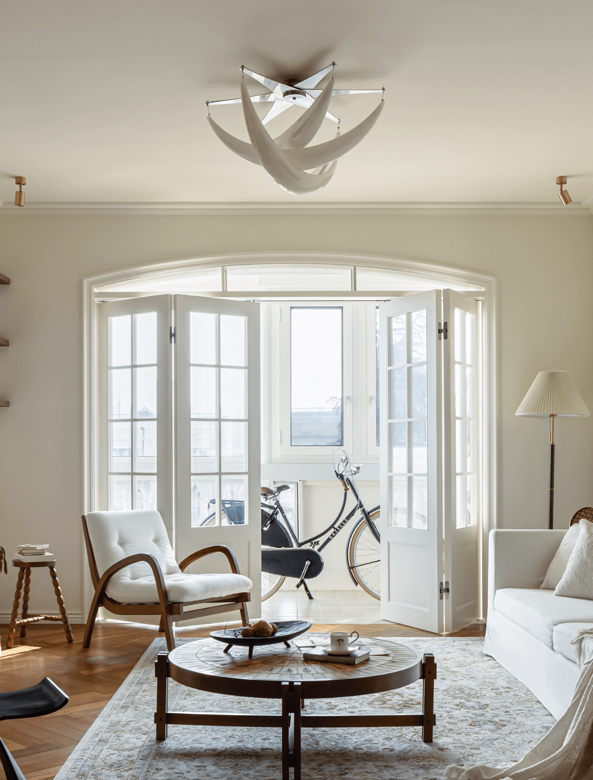 Maia moderne plafondlamp van witte hars