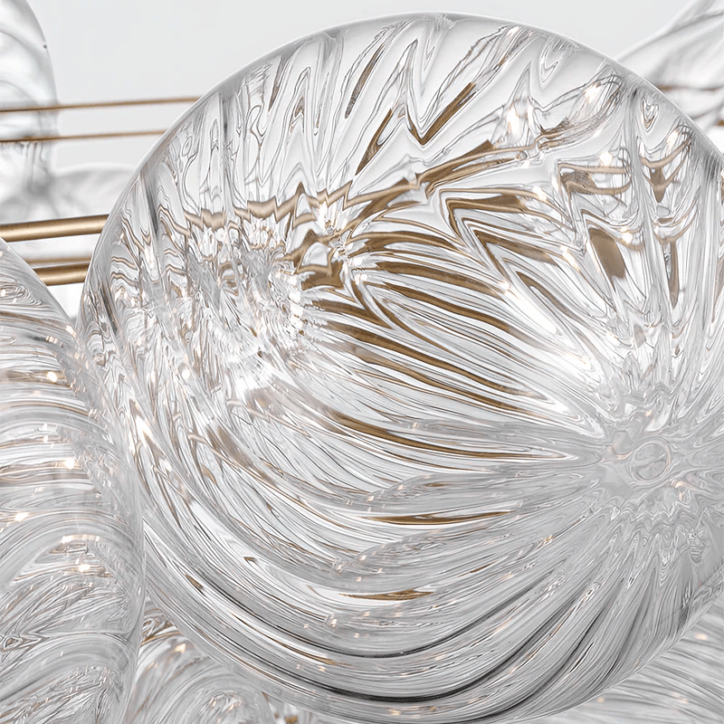 Veliira elegante plafondlamp met glazen elementen