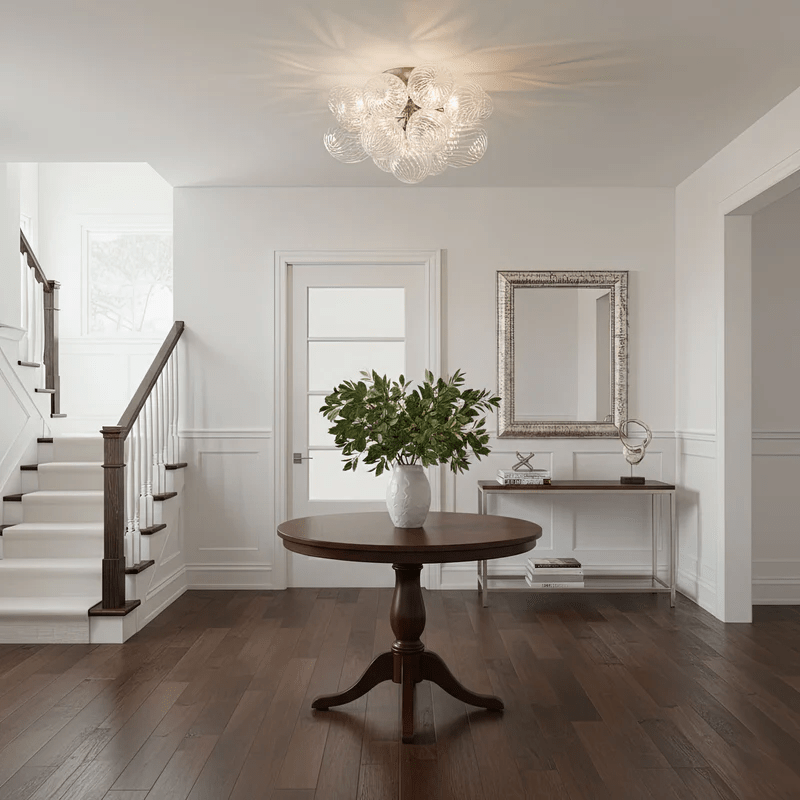 Veliira elegante plafondlamp met glazen elementen