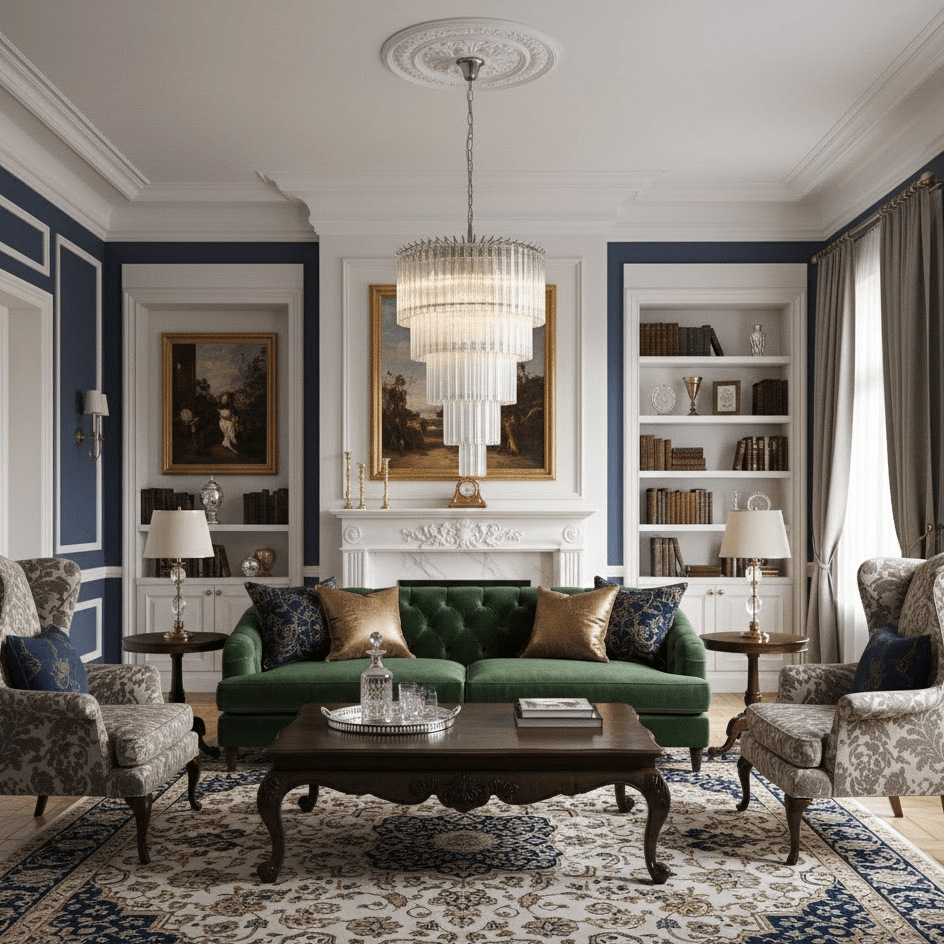 Qydr Kroonluchter met Luxueus glas