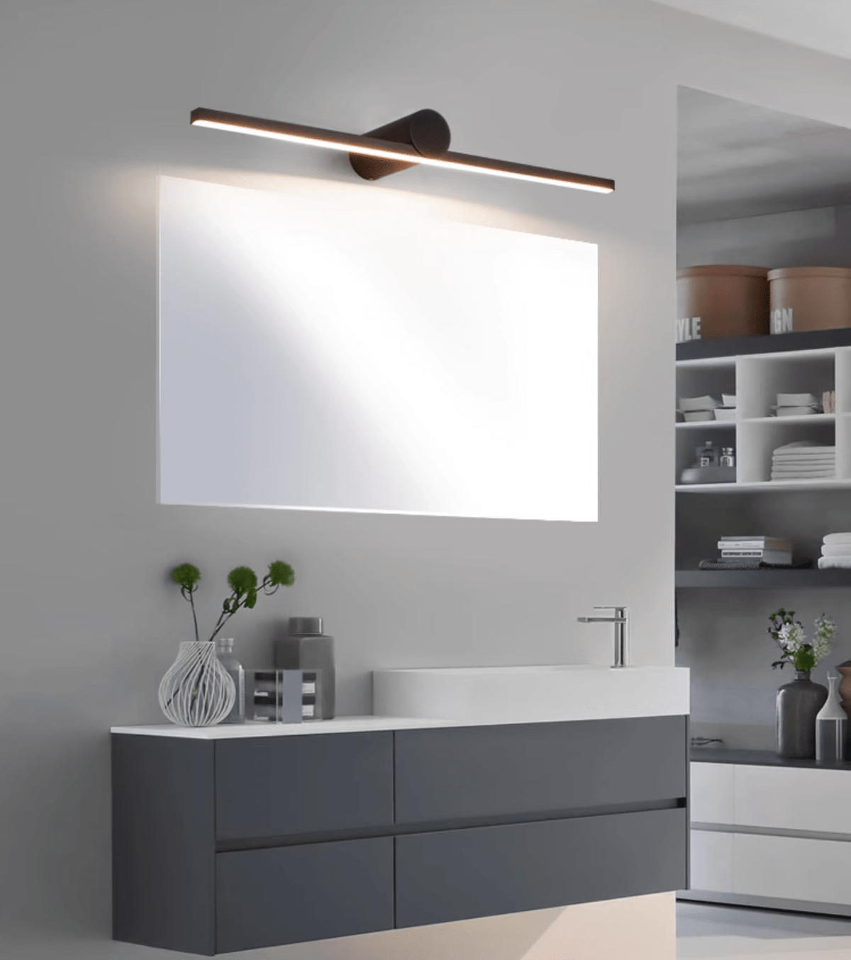 Kylb Zwart Slimme Oplaadbare wandlamp
