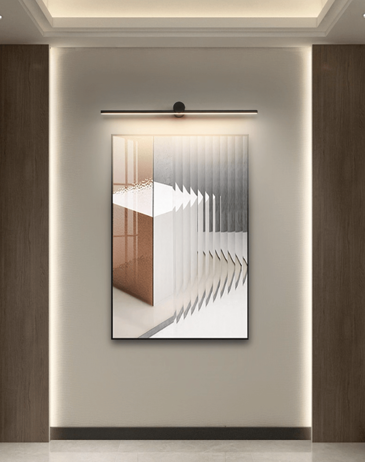 Kylb Zwart Slimme Oplaadbare wandlamp