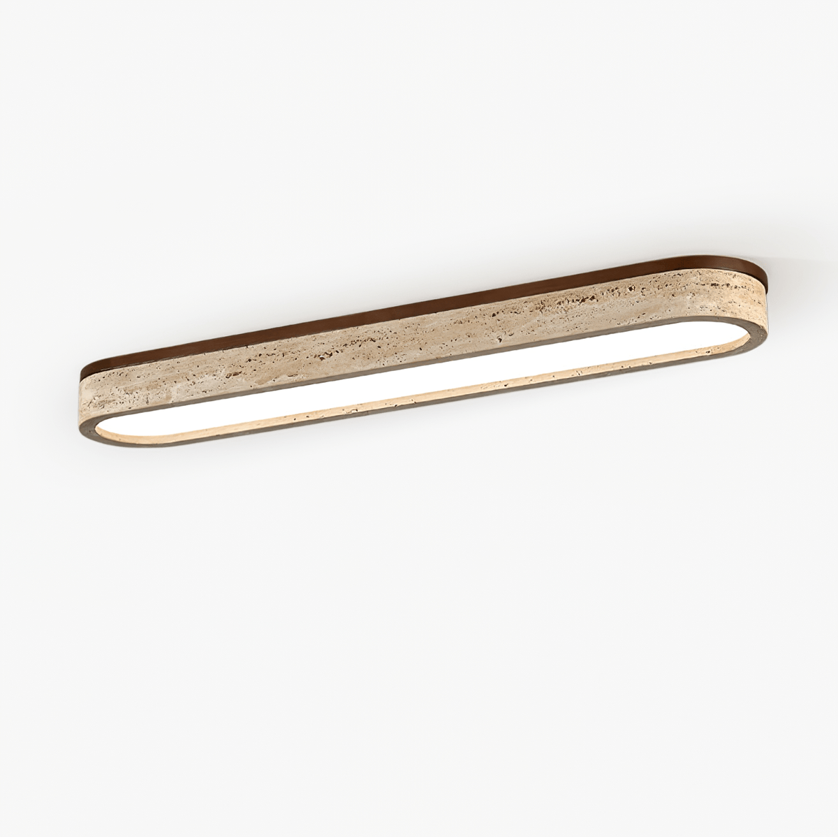Kirbe Geel travertin Lineaire plafondlamp
