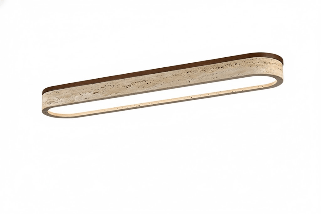 Kirbe Geel travertin Lineaire plafondlamp