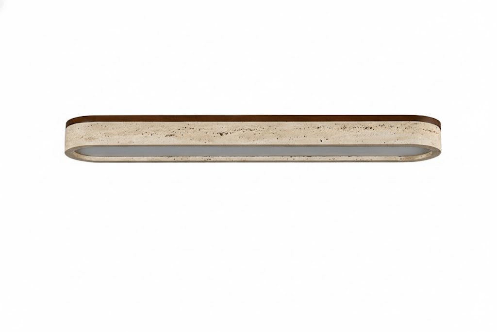 Kirbe Geel travertin Lineaire plafondlamp
