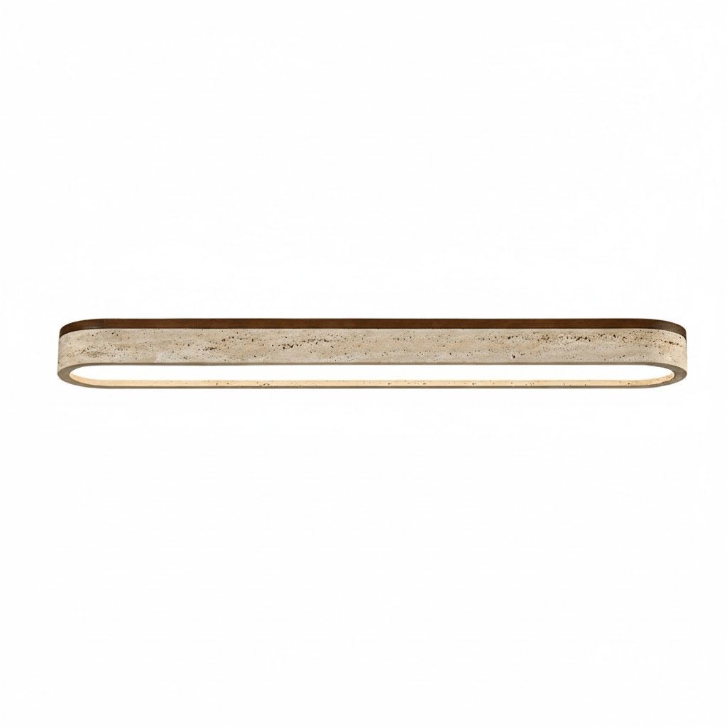 Kirbe Geel travertin Lineaire plafondlamp