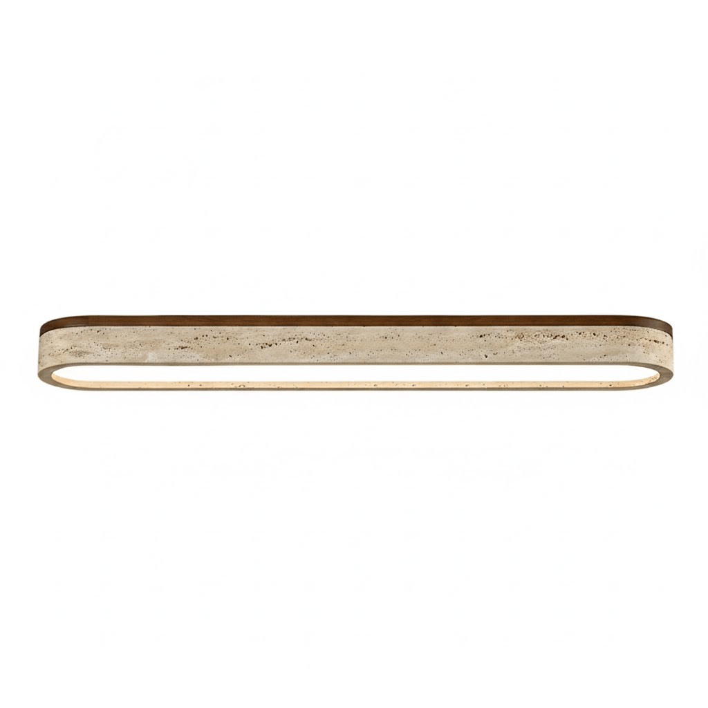 Kirbe Geel travertin Lineaire plafondlamp