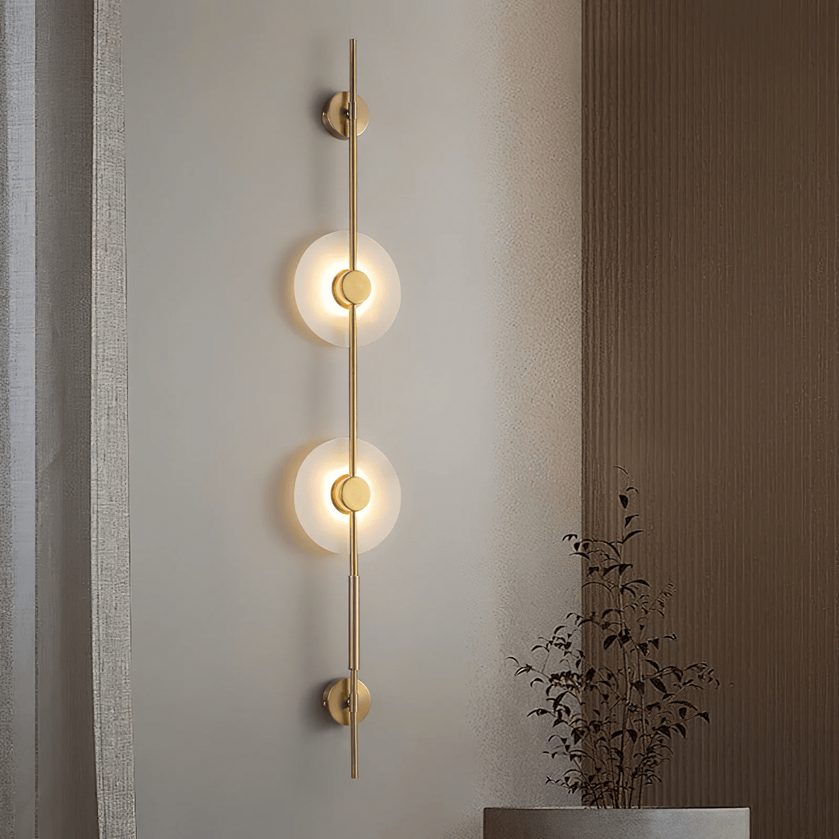 Neron albast verticale wandlamp