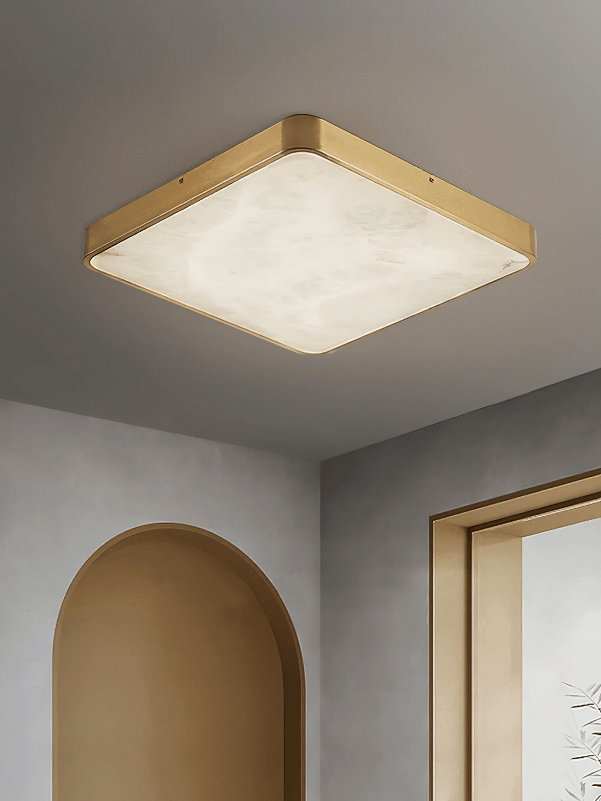 Calista albasten plafondlamp