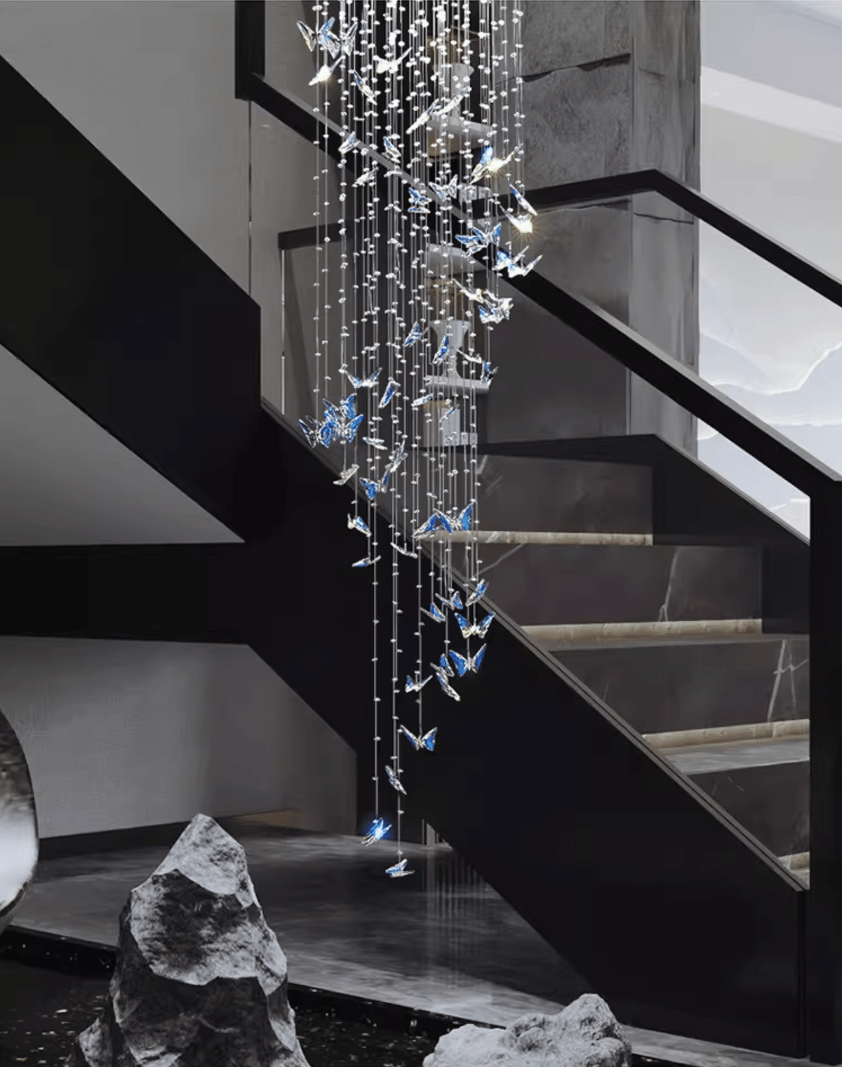 Volans Butterfly Kroonluchter met Kristalglas