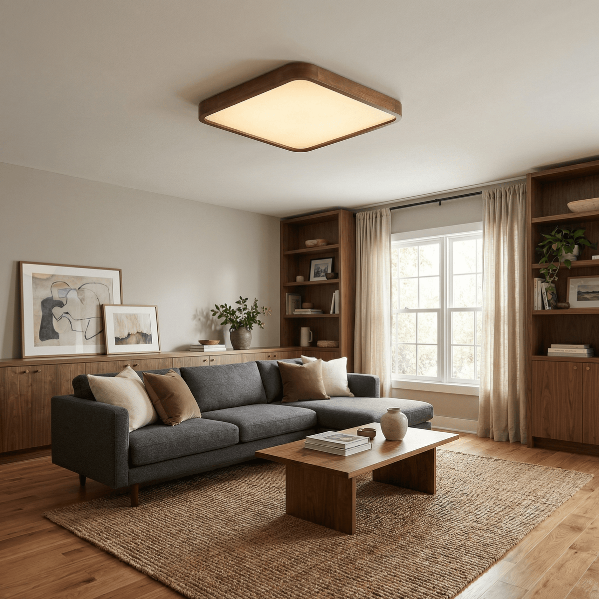 Elaoria plafondlamp met zachte rand