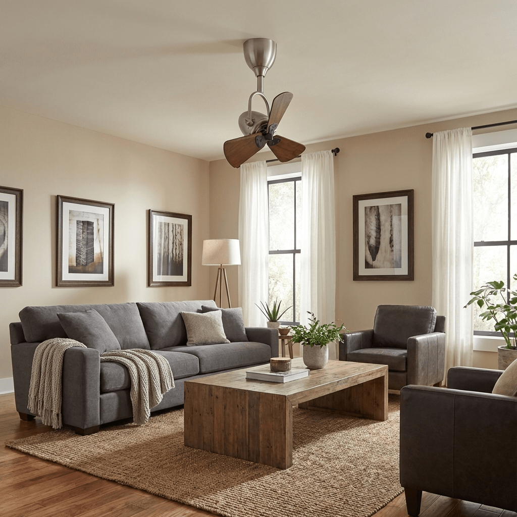 Orville Articulated Plafondventilator met verlichting