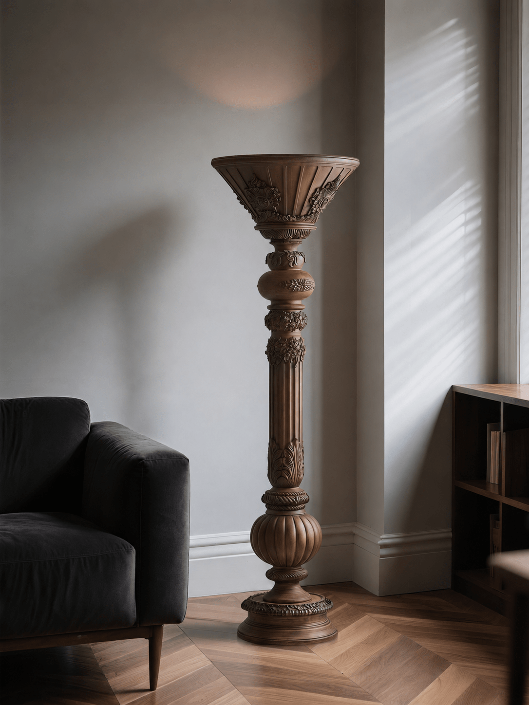 Victorian Torchiere vloerlamp