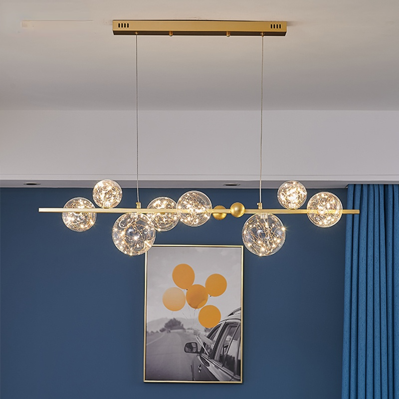 Valentina Modern Cirkel Round Metaal Glas Hanglampens Woonkamer Slaapkamer