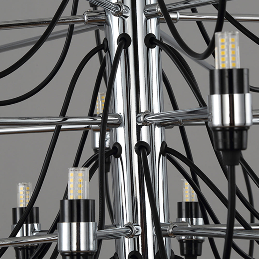 Alessio Retro Design Hanglamp Lineaire Metalen Zwart Eet/Woonkamer