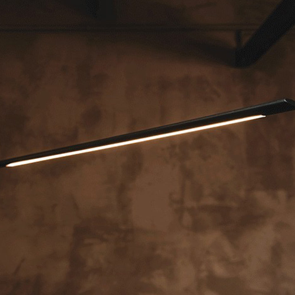 Edge Industriele Moderne LED Vloerlamp Zwart Metaal Slaapkamer