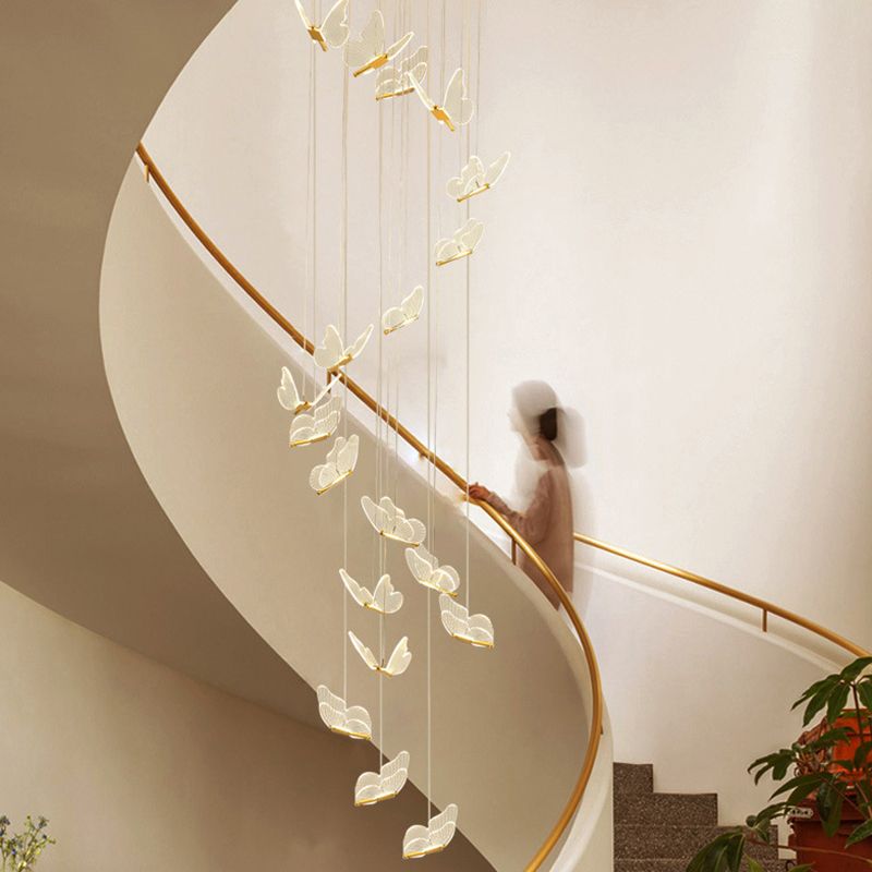 Olivia Vintage Design LED Hanglamp Metaal Goud Slaapkamer Woonkamer