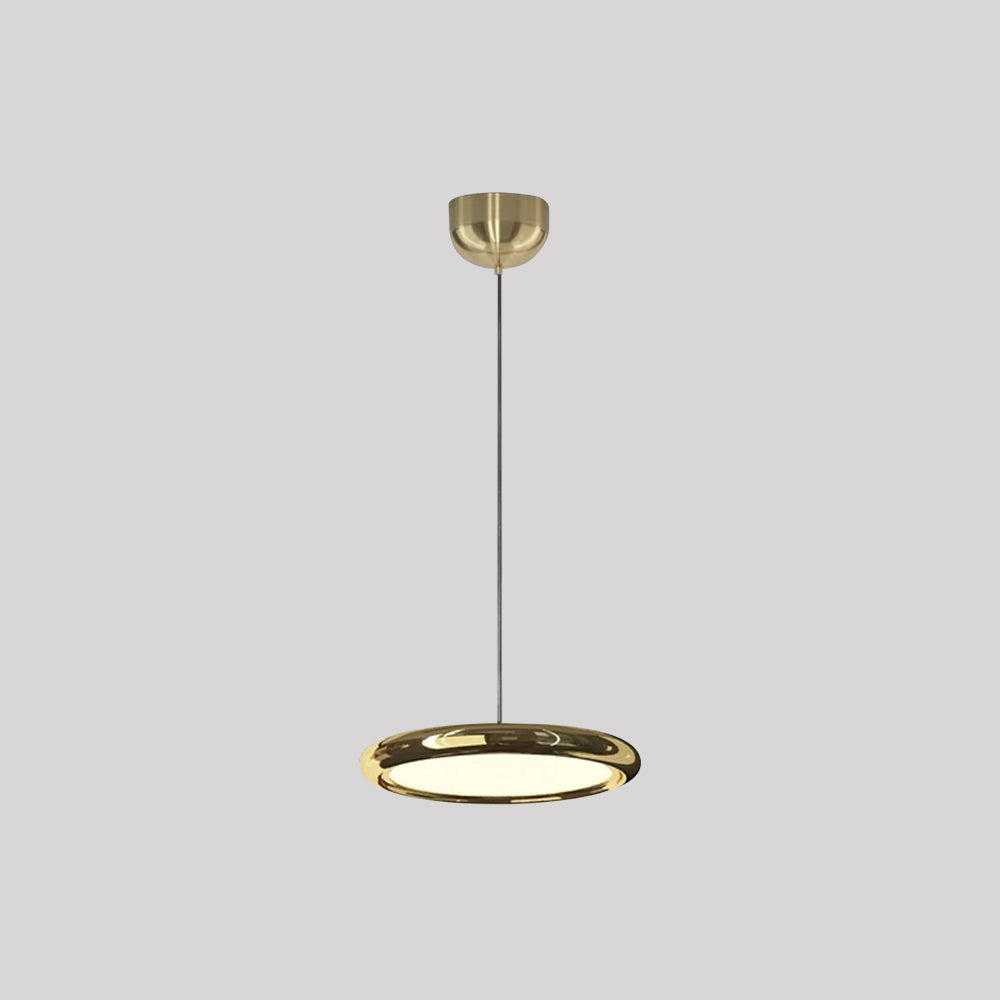 Welsh Minimalistisch Cirkel LED Hanglamp Metaal/Acryl Silver/Goud/Roségoud Slaap/Woon/Eetkamer