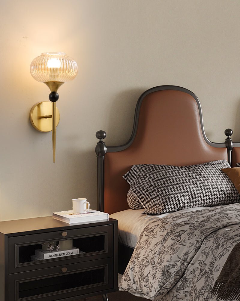 Thyr geribbelde wandlamp