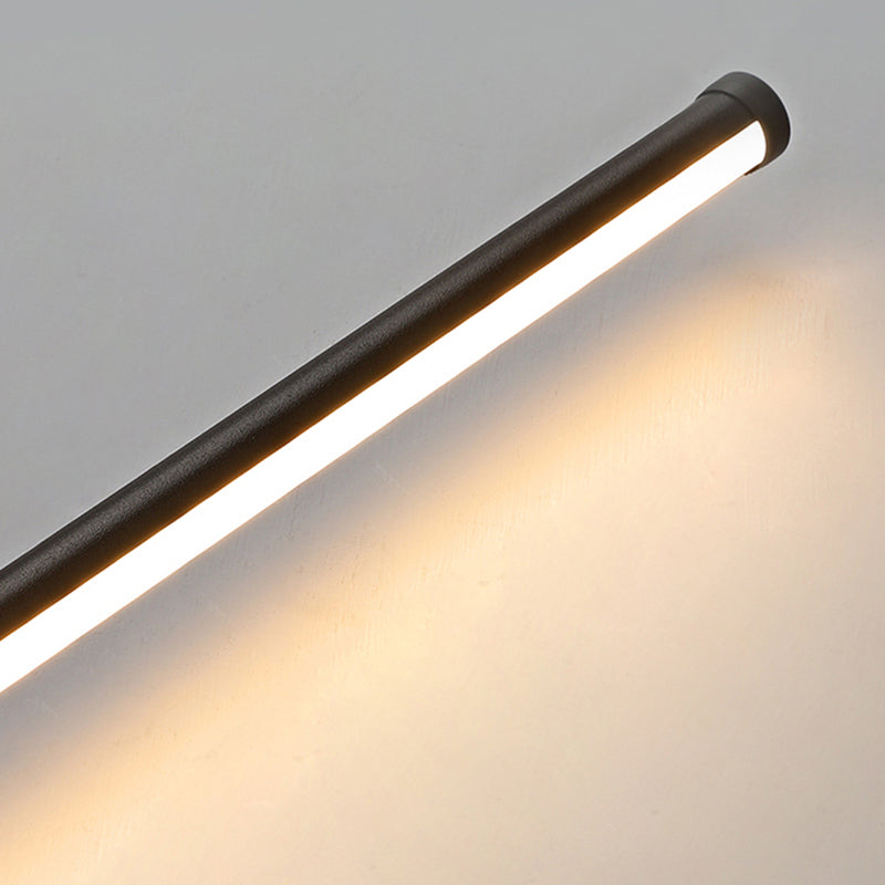 Edge Moderne Industrie Design LED Wandlamp Zwart Metaal Hal Tuin