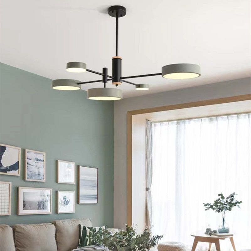 Sienna Moderne LED Hanglampen Grijs Wit Goud Metaal Slaap/Woon/Eetkamer