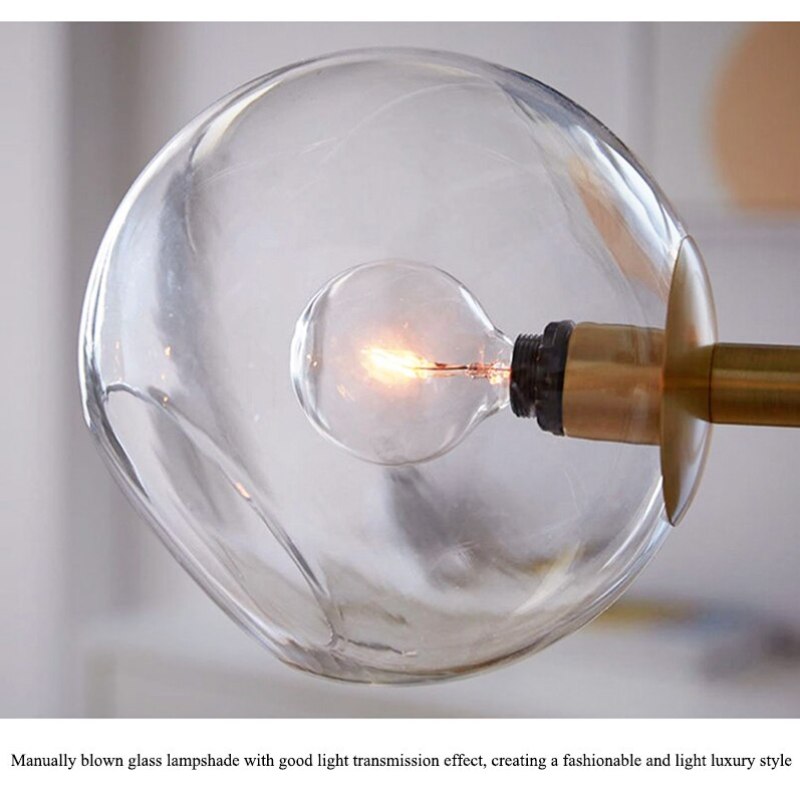 Valentina Ronde LED Hanglampen Zwart Goud Metaal Glas Woonkamer