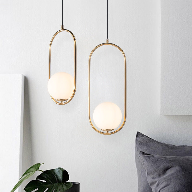 Valentina Vintage Eenvoudig LED Hanglamp Zwart/Messing Slaapkamer