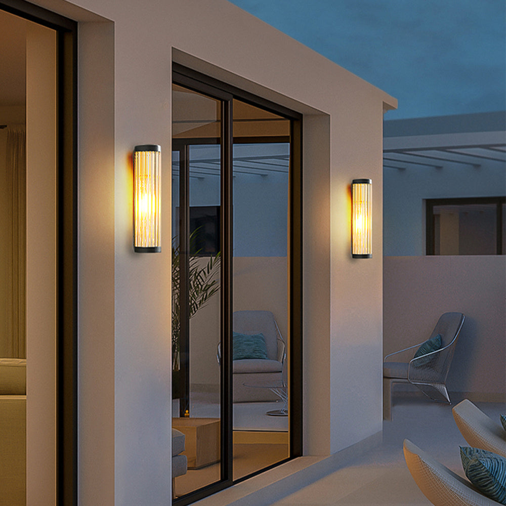 Orr Moderne Design LED Buitenlamp Metaal Glas Zwart Buiten