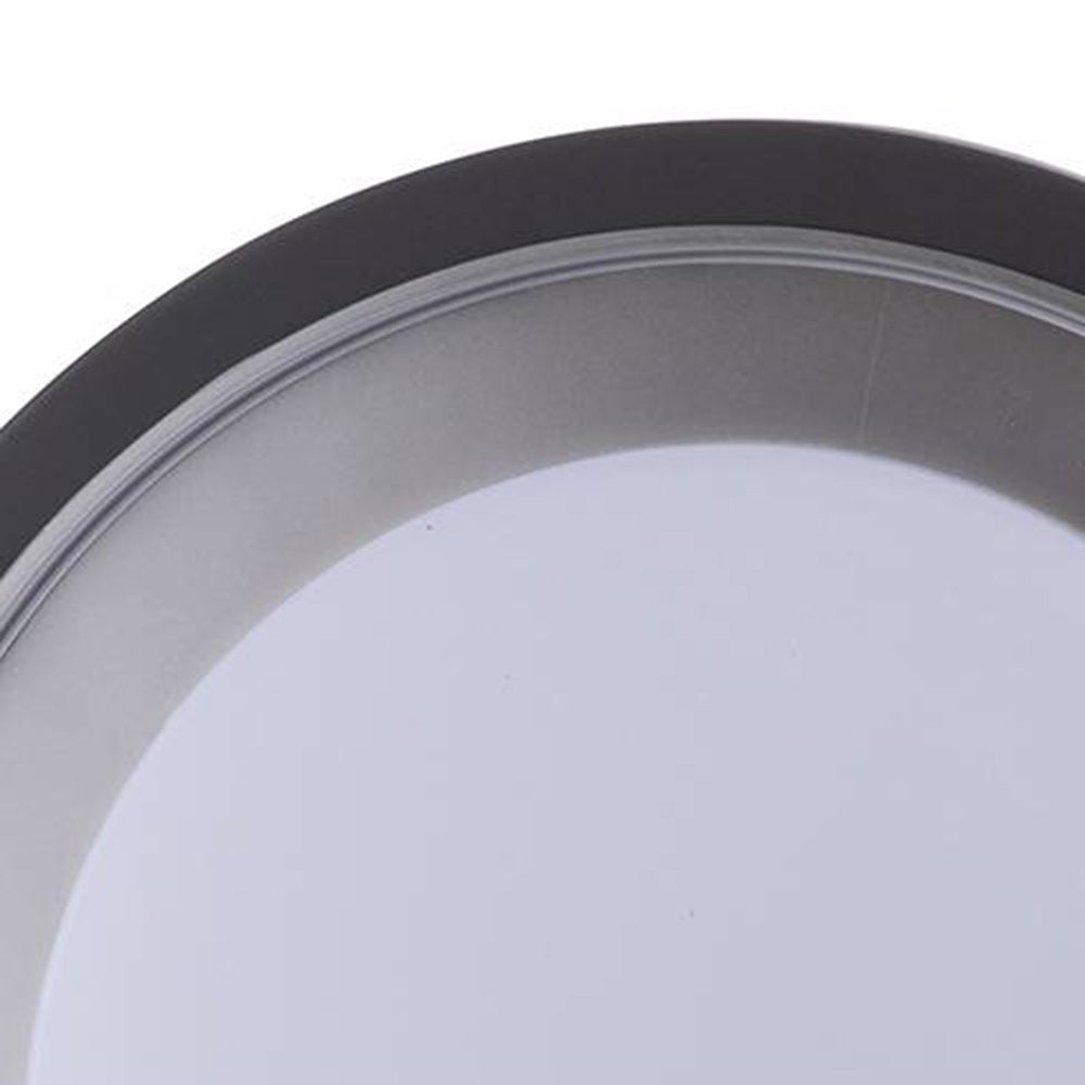 Orr Moderne LED Ronde Buitenlamp Zonne Metaal/Acryl Zwart Tuin/Stoeprand/Balkon