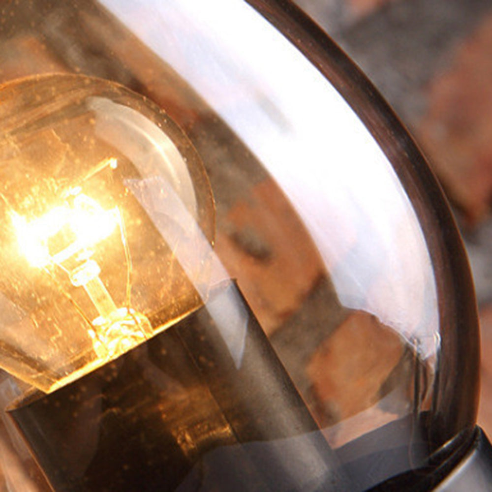 Alessio Vintage Design Kaars Wandlamp Hout Metalen Woon/Slaapkamer