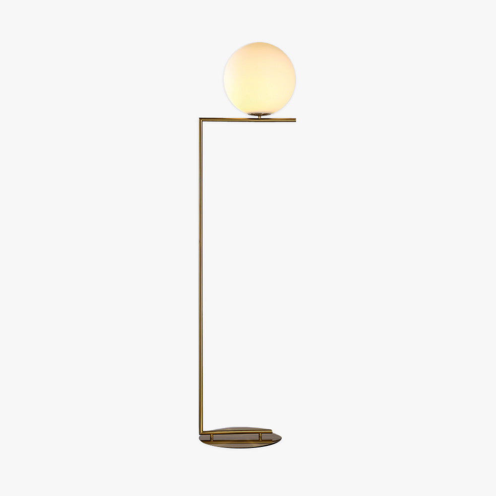 Valentina Glazen Bollen LED Vloerlamp Goud Metaal Glas Woonkamer