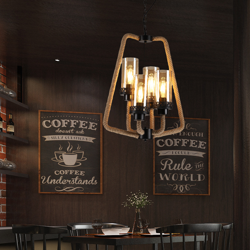 Epoch Retro LED Hanglampen Zwart Metaal Eetkamer/Badkamer