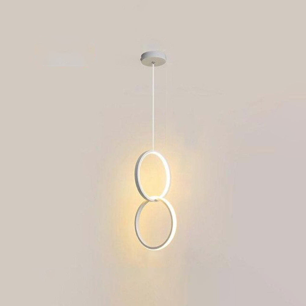 Nyla Moderne Rond LED Hanglampen Metaal/Acryl Zwart/Wit Woonkamer/Slaapkamer