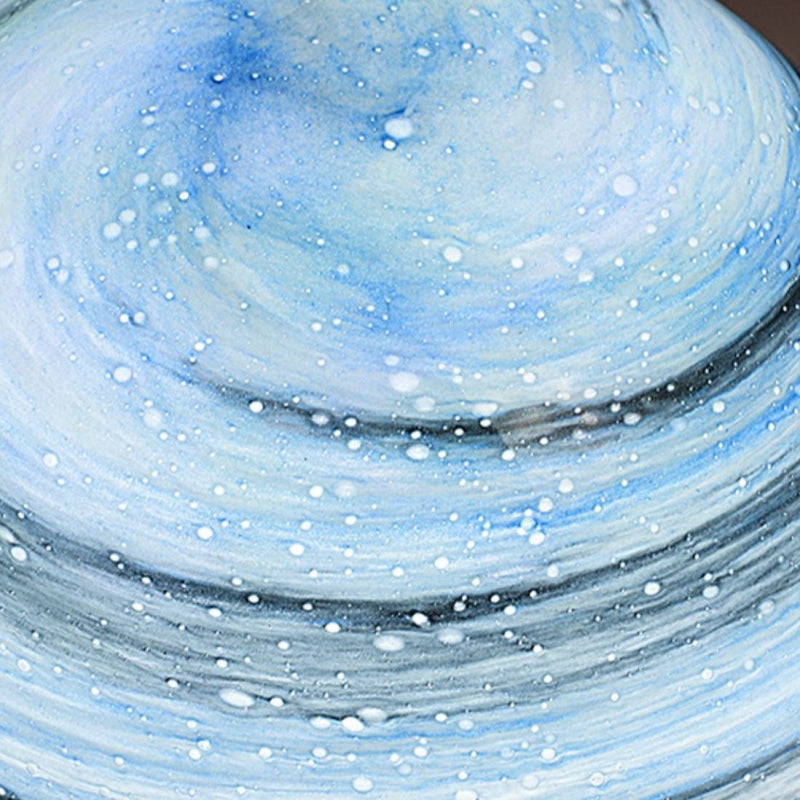 Elif Maanbol LED Zonne Energie Buitenlamp Geel/Blauw, Metaal/Glas, Vierkant