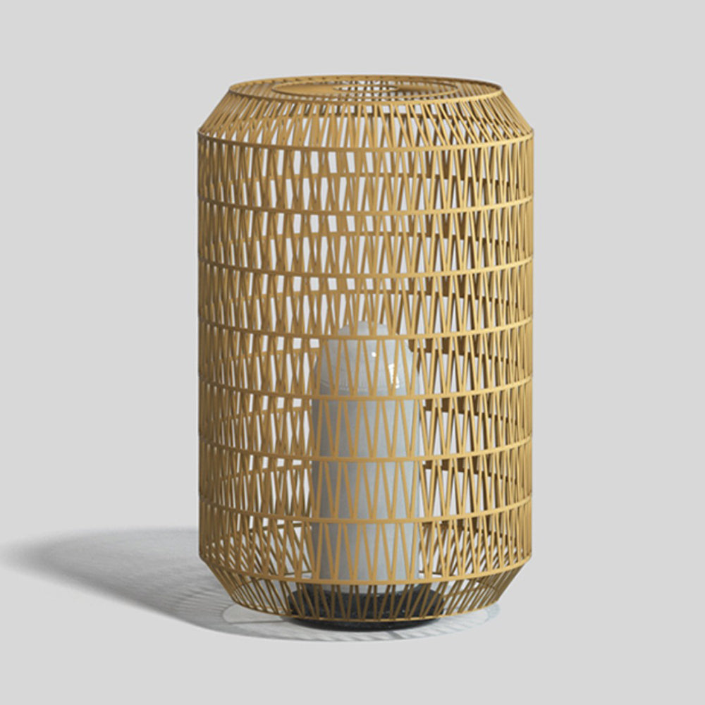 Ritta Vintage Design LED Buitenlamp Lantaarnvorm Rattan Buiten