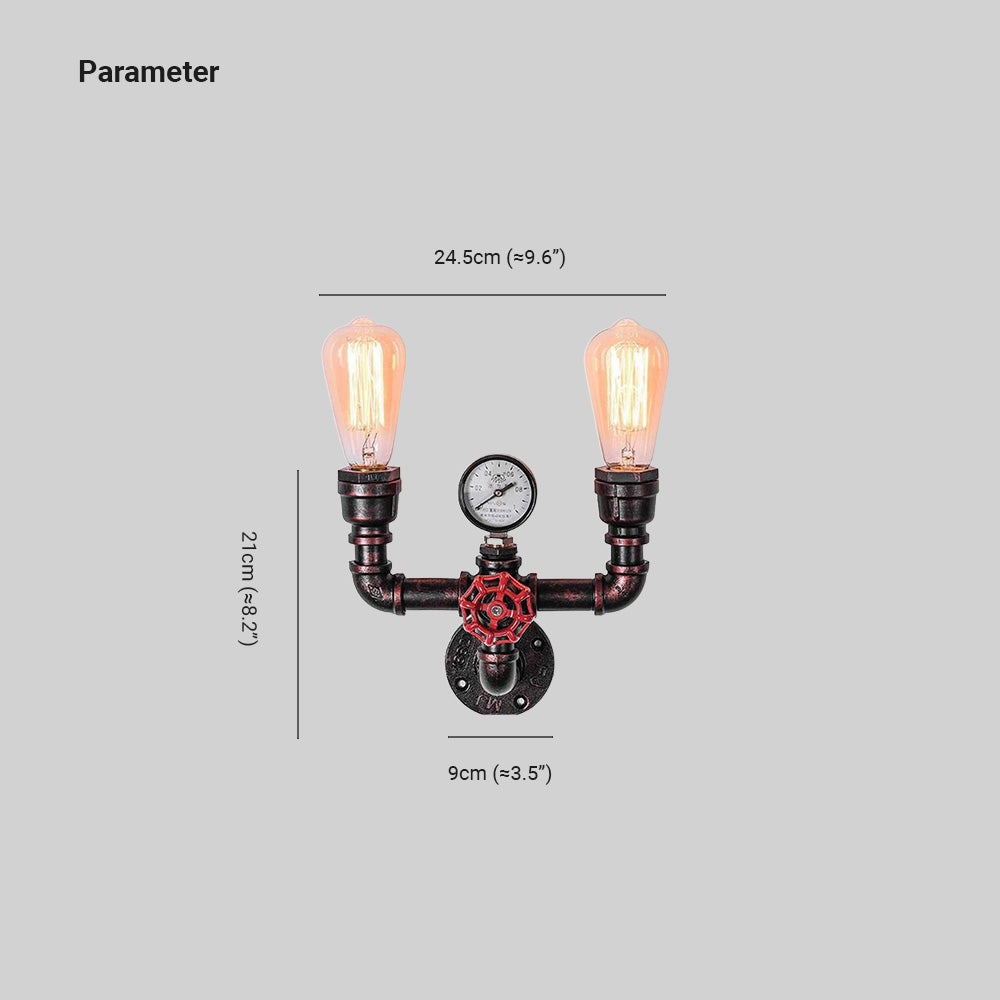 Alessio Industriele LED Wandlamp Metaal Woonkamer Slaapkamer