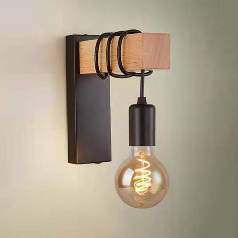 Alessio Ronde Bol Wandlamp Zwart Wit Metaal Woonkamer Slaapkamer