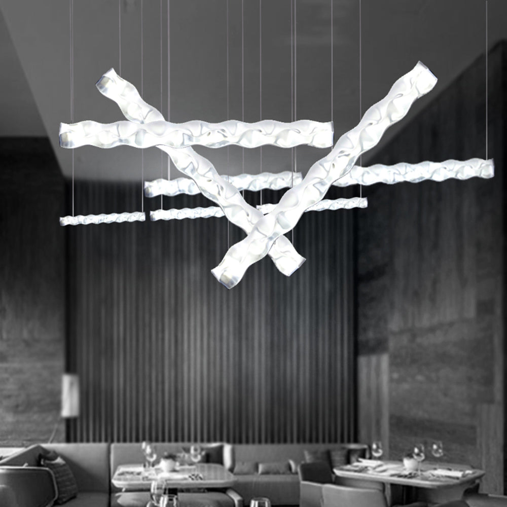 Nazifa Design Strip LED Hanglamp Metaal PET Eetkamer Woonkamer
