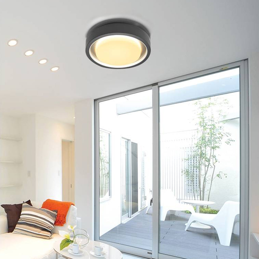 Orr Moderne LED Ronde Buitenlamp Zonne Metaal/Acryl Zwart Tuin/Stoeprand/Balkon