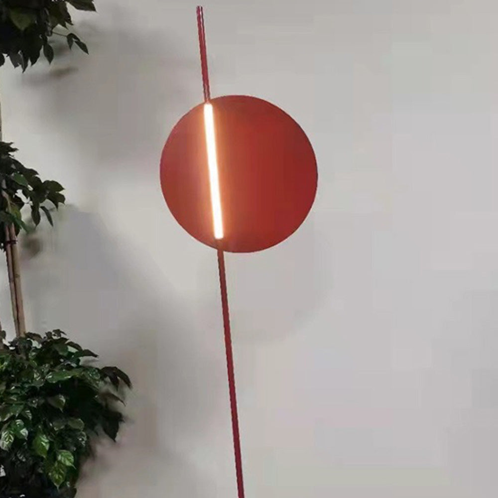 Elif Moderne Maan LED Binnen Vloerlamp Rood Metaal Slaapkamer