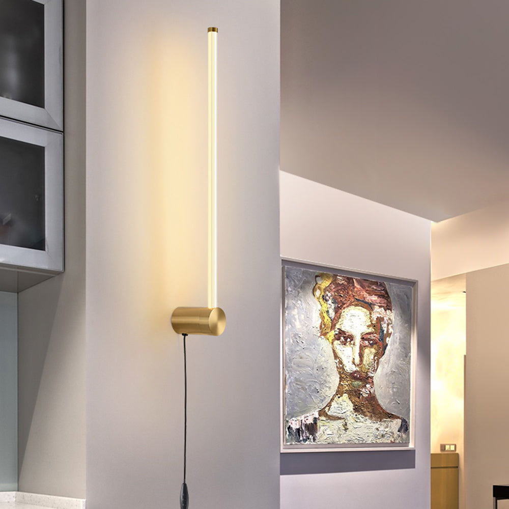 Edge Coppery & Nickel Indoor Wall Lamp, Metal/Acrylic