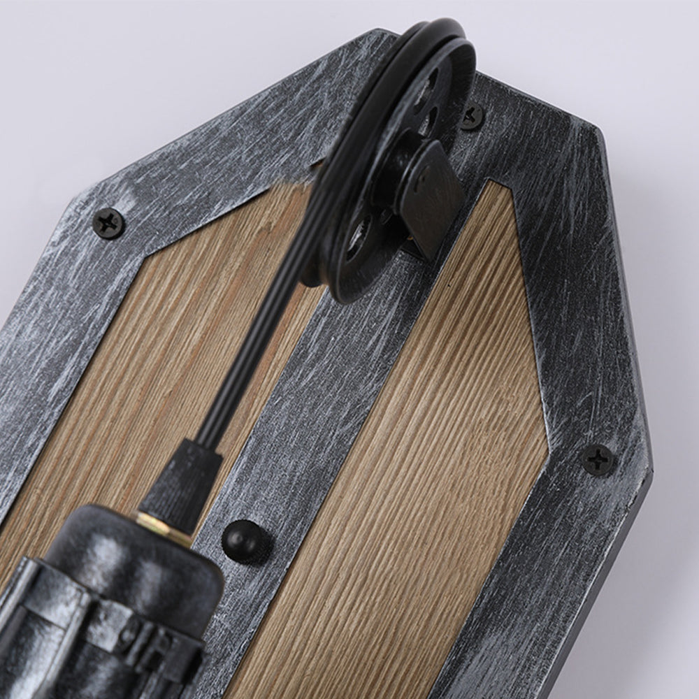 Austin Vintage Vogelkooi Design Houten Metalen Wandlamp, Slaapkamer/Keuken