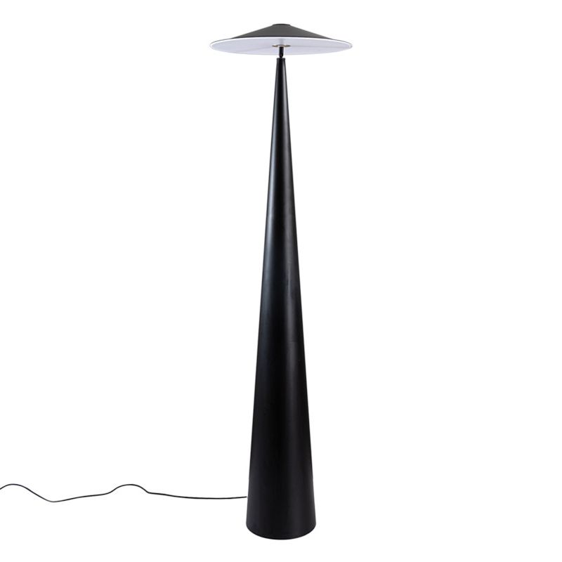 Salgado Moderne Design LED Schotelvormige Vloerlamp Zwart Metalen Eetkamer/Woonkamer