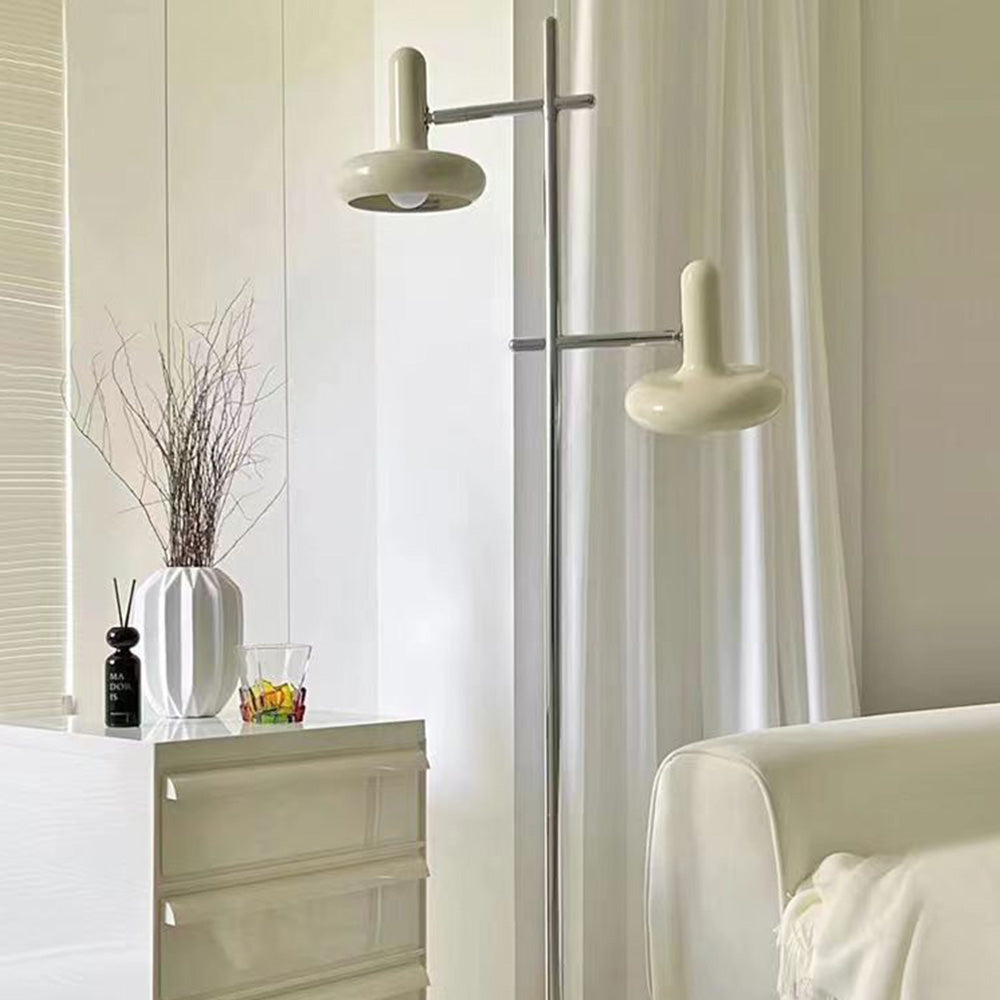 Carins Minimalistische LED Vloerlamp Wit Metaal Slaapkamer Woonkamer
