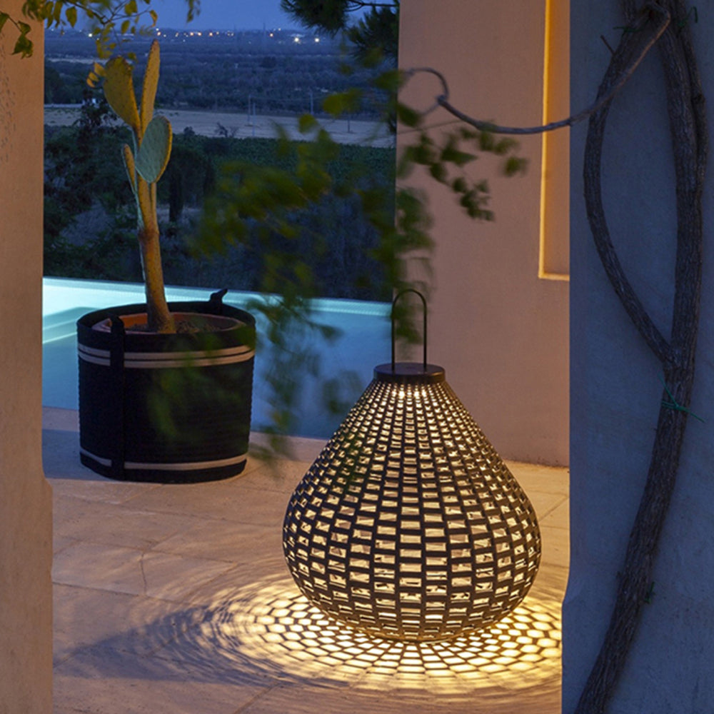 Ritta Vintage Design LED Buitenlamp Metaal/Fiber Zwart Buiten