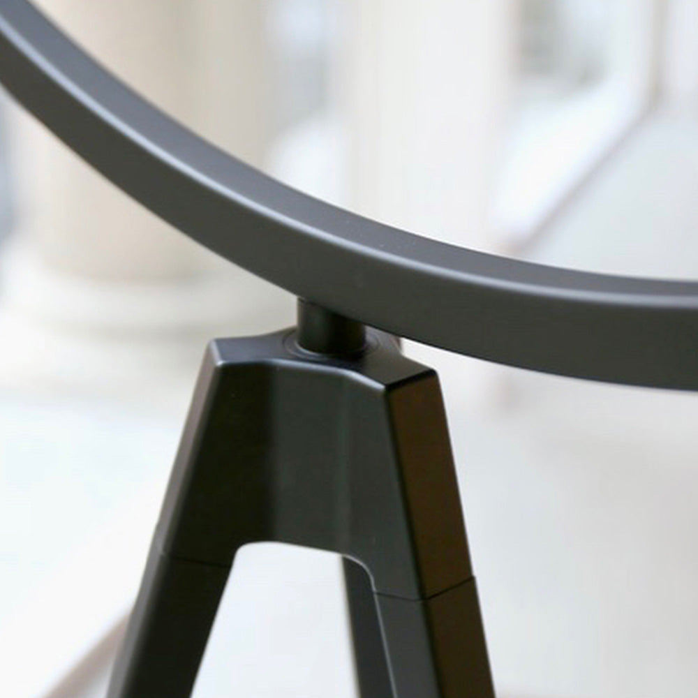 Salgado Ronde LED Vloerlamp Zwart Wit Metaal Eetkamer Woonkamer