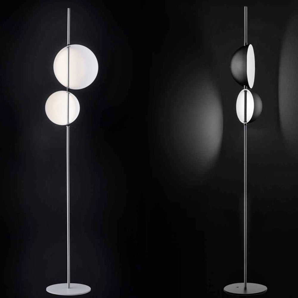 Salgado Ronde Design LED Vloerlamp Zwart Goud Metaal Slaapkamer