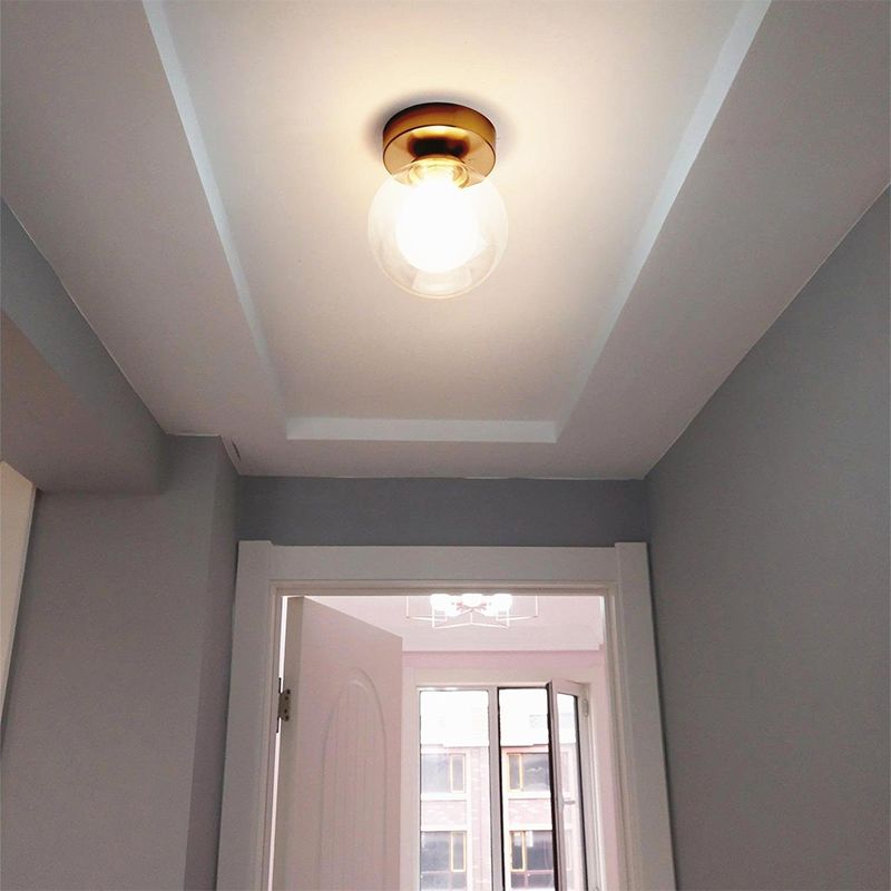 Valentina Moderne Design LED Plafondlamp Zwart/Goud Glas Woonkamer