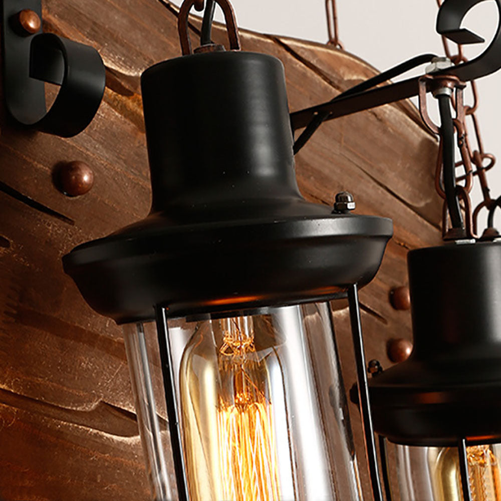 Austin Farmhouse Guitar Pendant Light, Metal/Wood, Walnut